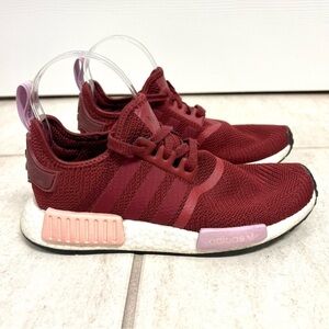 ADIDAS Originals NMD R1 road running shoes Collegiate Burgundy women’s size 7M